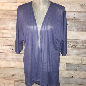 NWT S Sheer Blue Lindsay Cover up